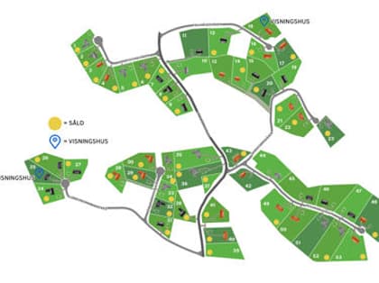 Illustrerad karta över fastigheten eller området