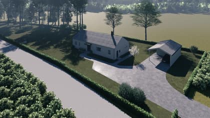 Illustrerad karta över fastigheten eller området