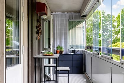 Balkong eller utsiktsbild