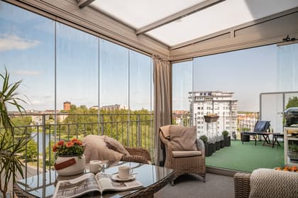 Balkong eller utsiktsbild