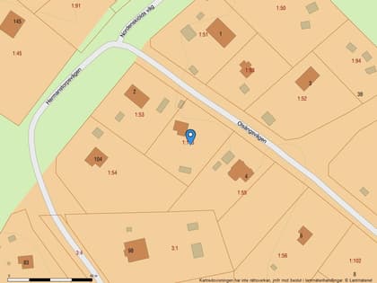 Illustrerad karta över fastigheten eller området