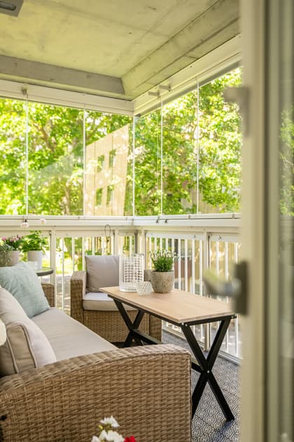 Balkong eller utsiktsbild