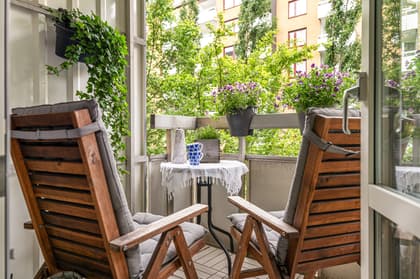 Balkong eller utsiktsbild