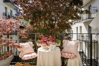 Balkong eller utsiktsbild