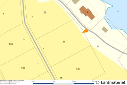 Illustrerad karta över fastigheten eller området