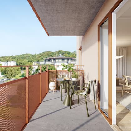 Balkong eller utsiktsbild