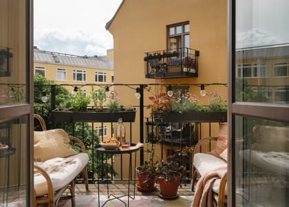 Balkong eller utsiktsbild