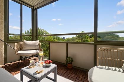 Balkong eller utsiktsbild