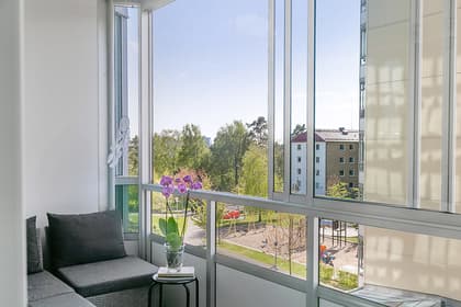 Balkong eller utsiktsbild