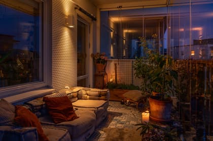 Balkong eller utsiktsbild