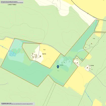 Illustrerad karta över fastigheten eller området