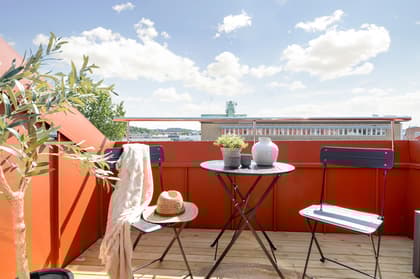 Balkong eller utsiktsbild