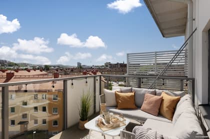 Balkong eller utsiktsbild