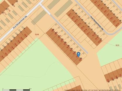 Illustrerad karta över fastigheten eller området