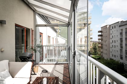 Balkong eller utsiktsbild