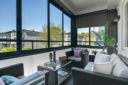 Balkong eller utsiktsbild