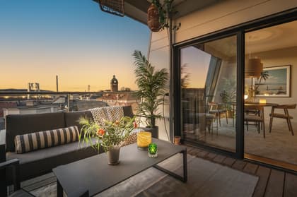 Balkong eller utsiktsbild