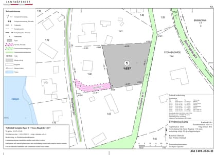 Illustrerad karta över fastigheten eller området