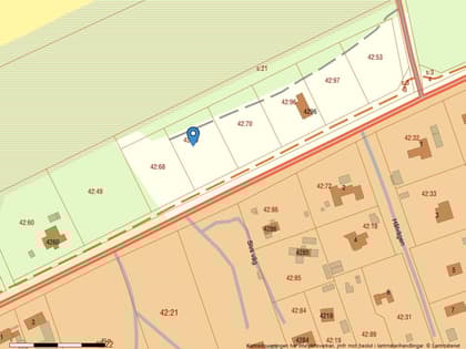 Illustrerad karta över fastigheten eller området