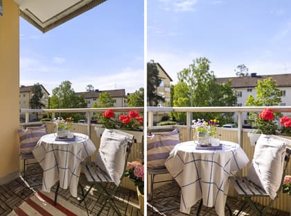 Balkong eller utsiktsbild