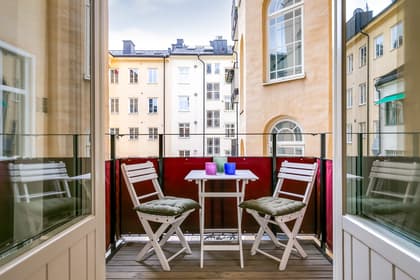 Balkong eller utsiktsbild