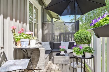 Balkong eller utsiktsbild