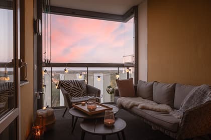 Balkong eller utsiktsbild