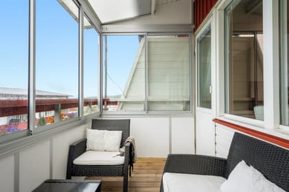 Balkong eller utsiktsbild