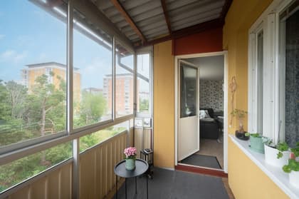 Balkong eller utsiktsbild