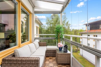 Balkong eller utsiktsbild