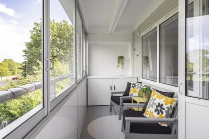 Balkong eller utsiktsbild