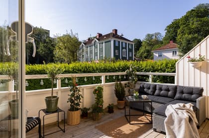 Balkong eller utsiktsbild