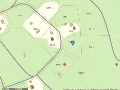 Illustrerad karta över fastigheten eller området