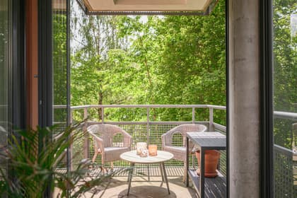 Balkong eller utsiktsbild