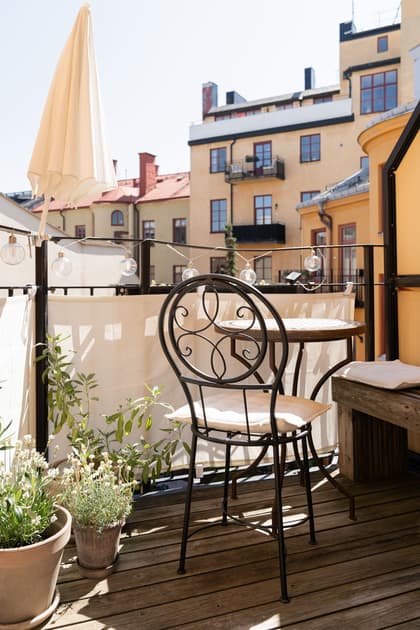 Balkong eller utsiktsbild