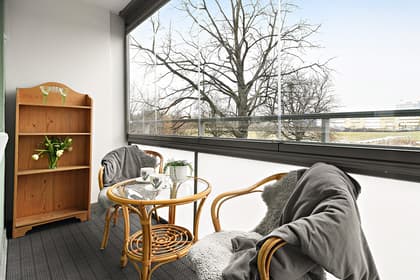 Balkong eller utsiktsbild