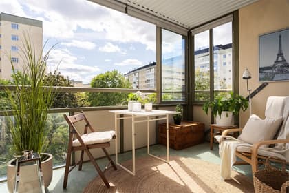 Balkong eller utsiktsbild