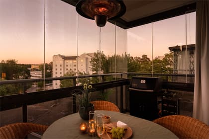 Balkong eller utsiktsbild