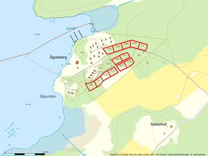 Illustrerad karta över fastigheten eller området