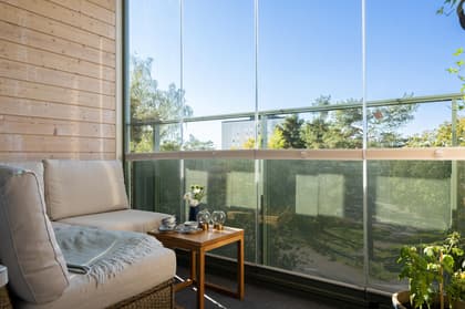 Balkong eller utsiktsbild