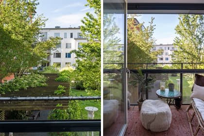 Balkong eller utsiktsbild