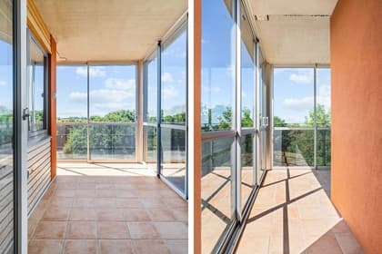 Balkong eller utsiktsbild