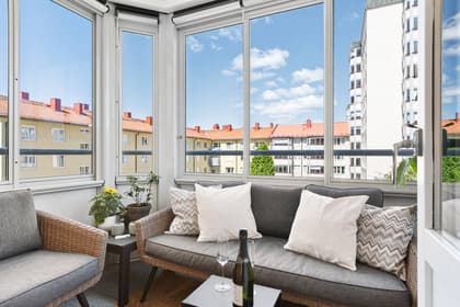 Balkong eller utsiktsbild