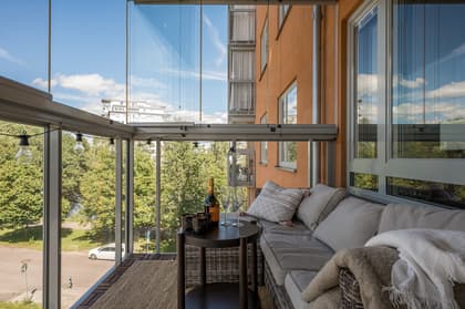 Balkong eller utsiktsbild