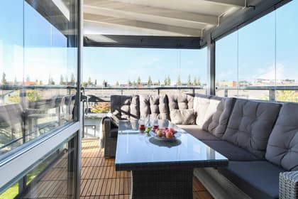 Balkong eller utsiktsbild