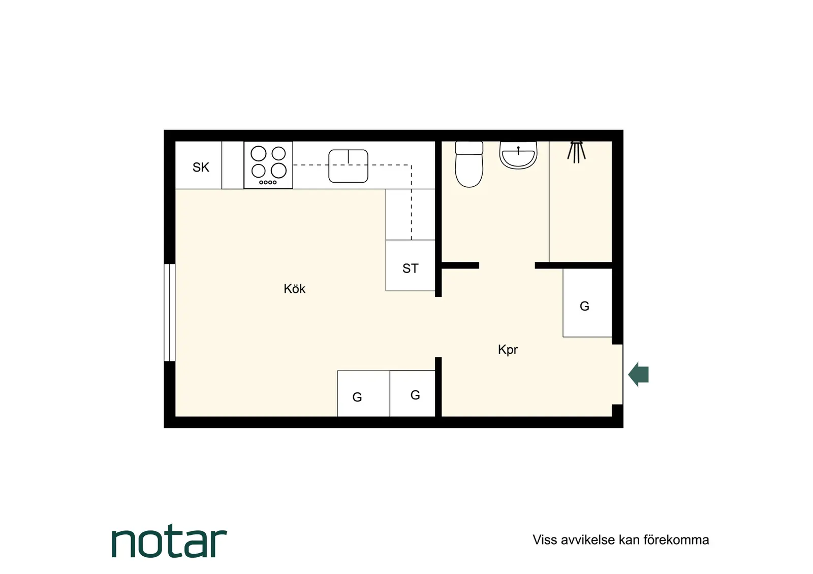Floor plan for Centralvägen 6