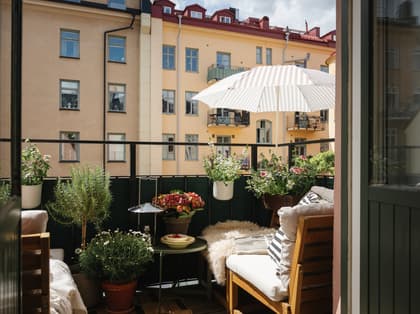 Balkong eller utsiktsbild