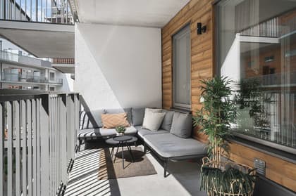 Balkong eller utsiktsbild