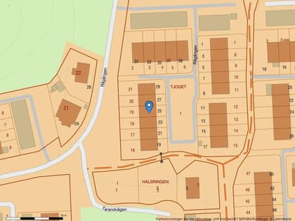 Illustrerad karta över fastigheten eller området