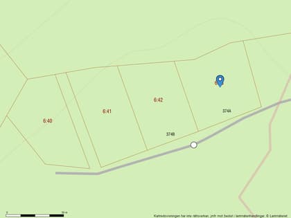 Illustrerad karta över fastigheten eller området